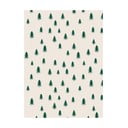 5 listova bež-zelenog papira za zamatanje Eleanor stuart Christmas Trees, 50 x 70 cm