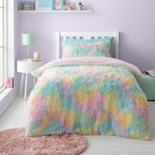 Dječja posteljina za bračni krevet od mikropliša 200x200 cm Rainbow Cuddly – Catherine Lansfield