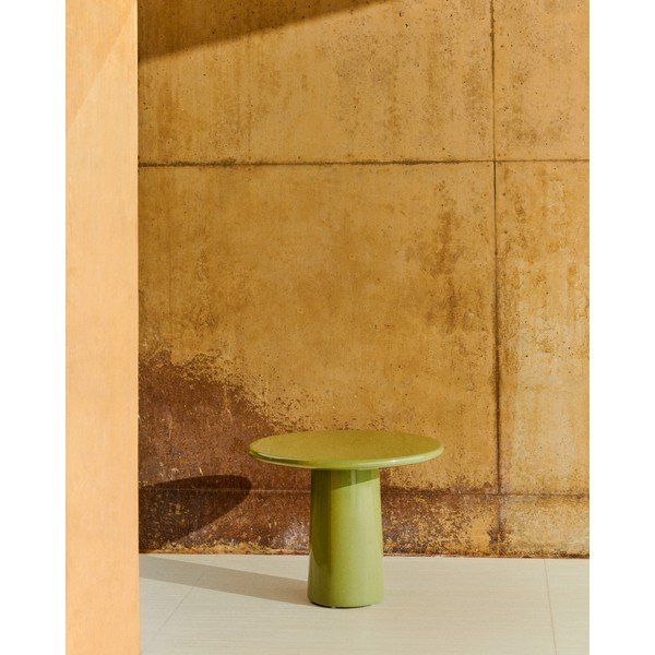 Okrugao vrtni stolić za kavu betonski ø 65 cm Albanella – Kave Home-image-1