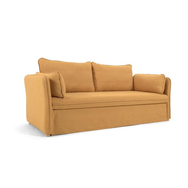 Senf žuta sklopiva sofa 210 cm Tanit – Kave Home-image-2