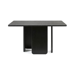 Crni blagovaonski stol Teulat Arq, 137 x 137 cm