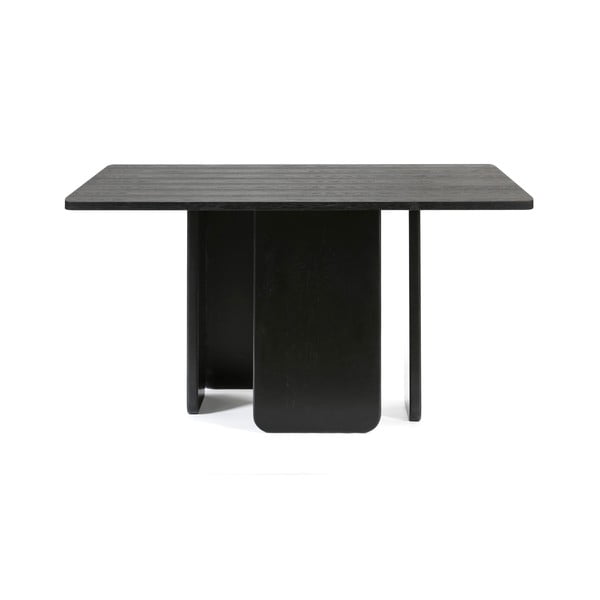 Crni blagovaonski stol Teulat Arq, 137 x 137 cm