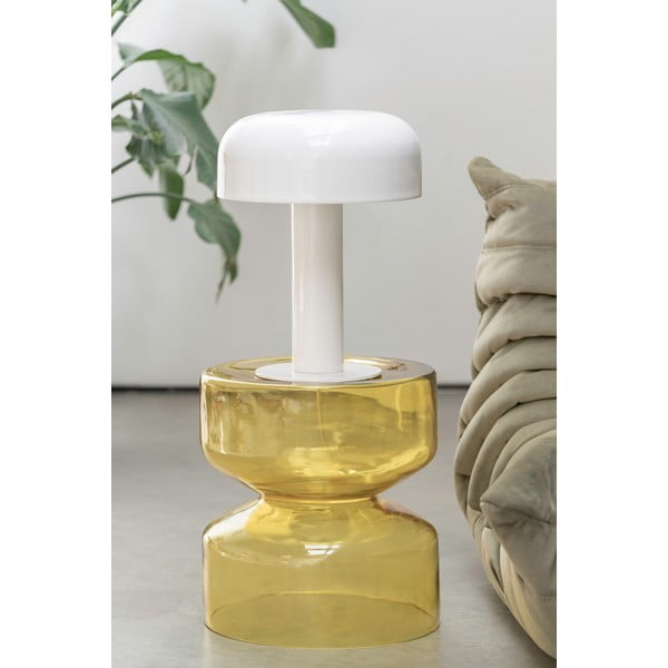 Stakleni okrugao pomoćni stol ø 35 cm Doble  – Leitmotiv-image-1