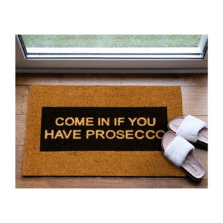 Otirač ​od prirodnih kokosovih vlakana Artsy Doormats Come In If you Have Prosecco Glitter, 40 x 60 cm