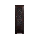 Tamno smeđa vitrina od masivnog bora 180x35 cm Lisa – Støraa
