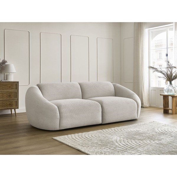 Bež sofa od samta 250 cm Tina – Bobochic Paris-image-1