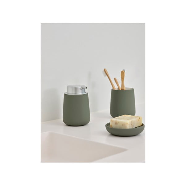 Posuda za sapun od zelenog porculana Nova - Zone-image-2