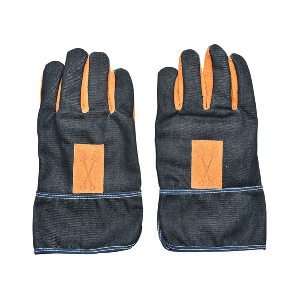 Plavo-narančaste rukavice za vrt Esschert Design Denim-image-2