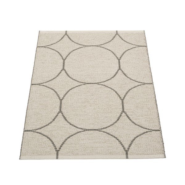 Tamno sivi unutarnji i vanjski tepih 70x100 cm Boo Charcoal Linen – Pappelina-image-1