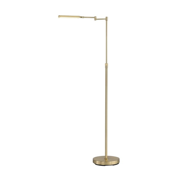 LED stojeća svjetiljka u zlatnoj boji s metalnim sjenilom (visina 130 cm) Nami – Fischer & Honsel