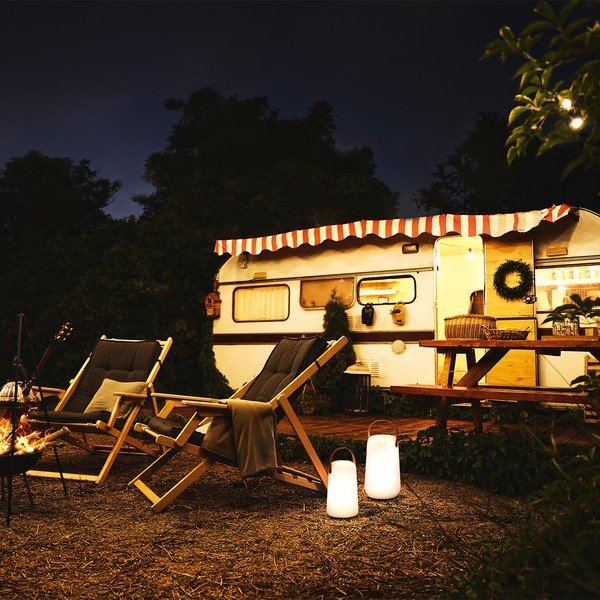 Bijela/smeđa LED stolna lampa (visina 21 cm) Collgar – Fischer & Honsel-image-1