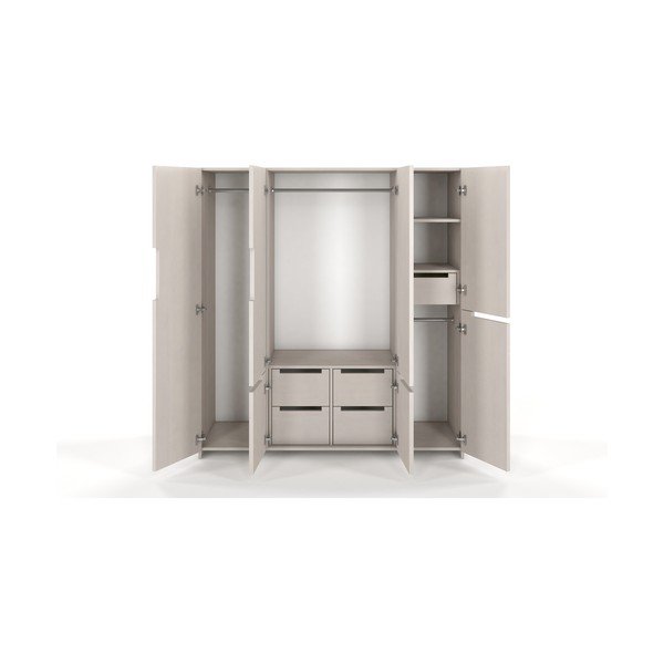 Bijeli ormar od borovine Skandica Bergman, 170 x 180 cm-image-1