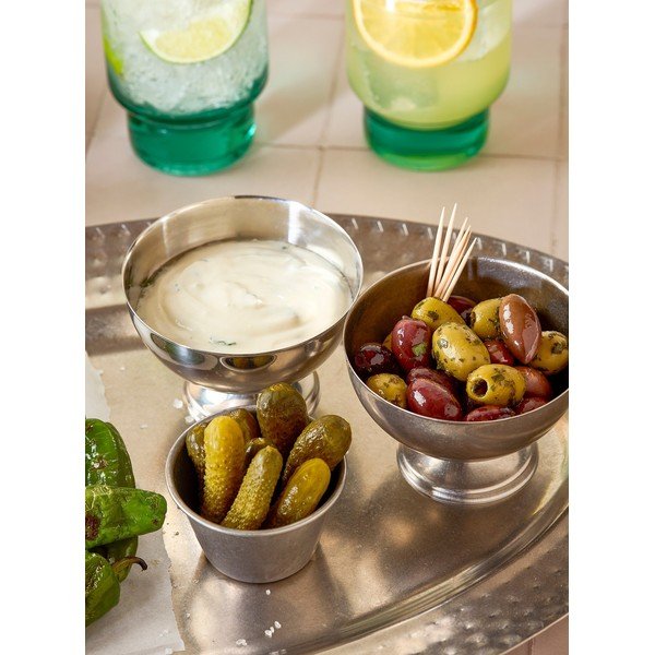 Metalna zdjelica za posluživanje u srebrnoj boji 110 ml Serve – BonBistro-image-1