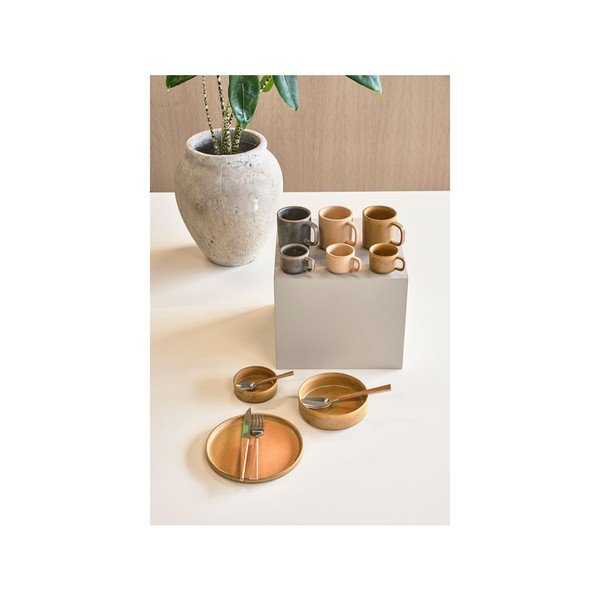 Set od 2 narančaste porculanske zdjele Villa Collection Fjord, ø 15,5 cm-image-2