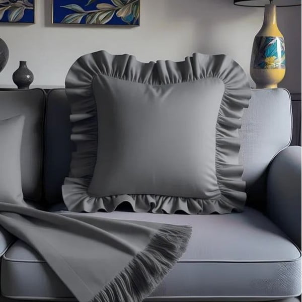 Ukrasna jastučnica od mješavine pamuka 40x40 cm Ruffled – Mila Home-image-4