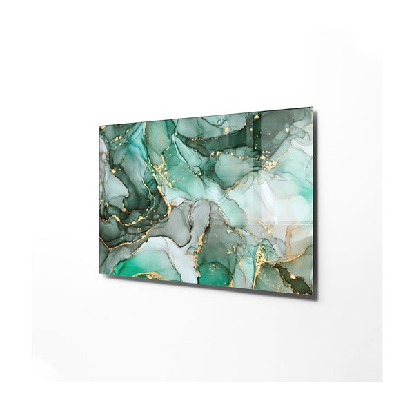 Staklena slika 100x70 cm Turquoise - Wallity-image-3
