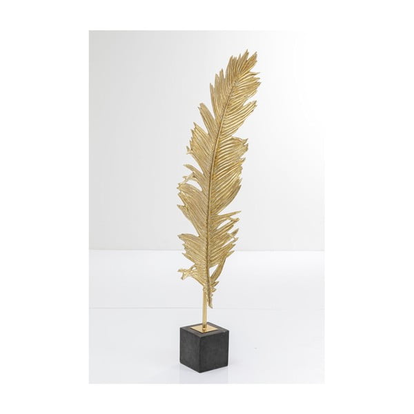Dekoracija u zlatnoj boji u obliku pera Kare Design Feather, 147 cm