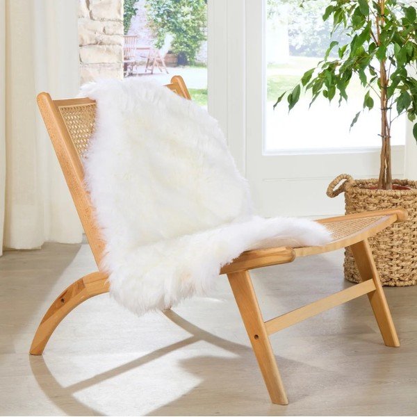 Bijela prostirka od ovčje kože Native Natural Sheep 60 x 120 cm-image-2