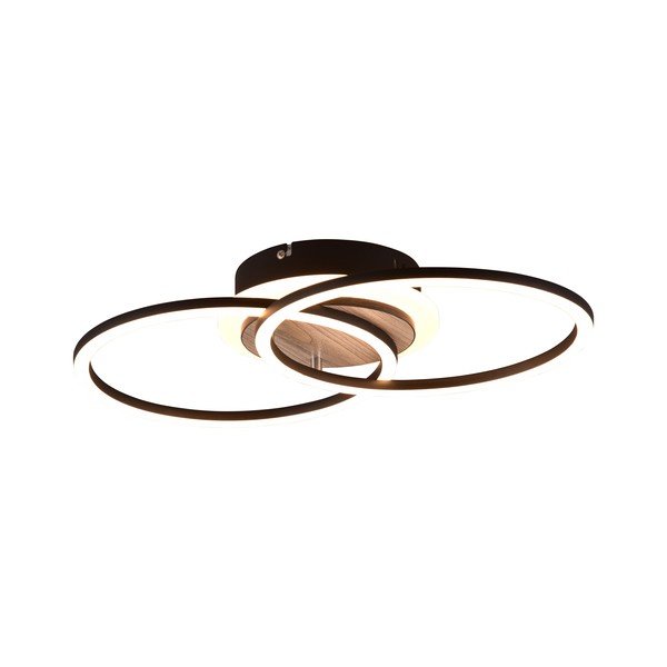 Crno-smeđa LED stropna svjetiljka s mogućnošću zatamnjivanja 28x46 cm Giro – Reality-image-1