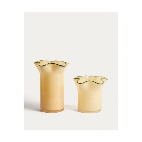 Žuta  staklena vaza (visina 19,5 cm) Endasi – Kave Home-image-3