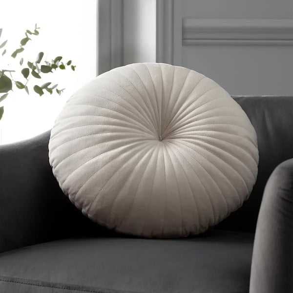 Ukrasni jastuk od samta ø 40 cm Round Soft Touch – Catherine Lansfield-image-1