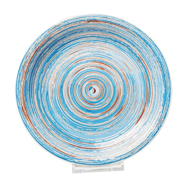 Plavi kameni tanjur Kare Design Swirl, ⌀ 27 cm