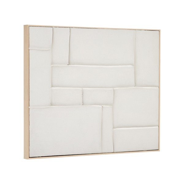 Ručno oslikana/3D slika s okvirom/na platnu 80x100 cm Klis – Kave Home-image-3