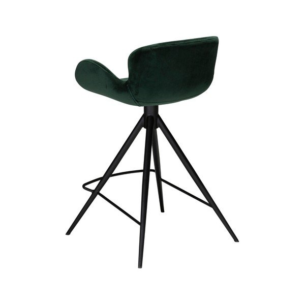 Tamnozelena barska stolica DAN – FORM Denmark Gaia Velvet, visina 87 cm-image-2