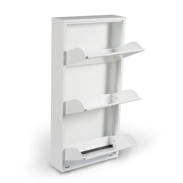 Bijela kutija za cipele s 3 preklopne police Evergreen House Alias-image-1