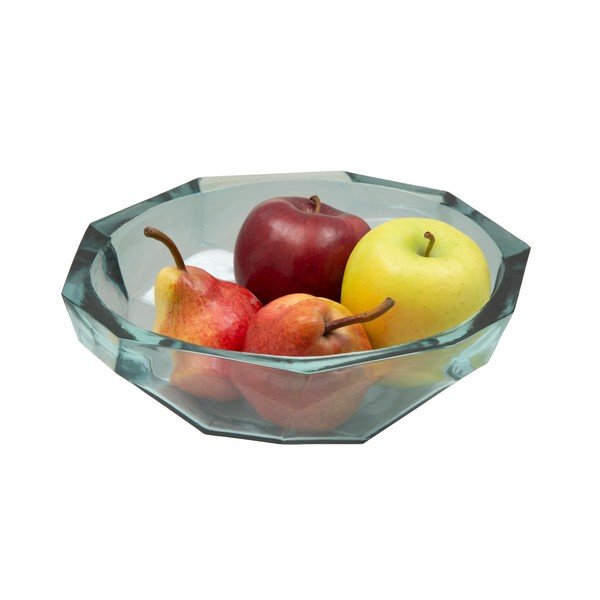 Plava zdjela od recikliranog stakla Mauro Ferretti Leaf, Ø 25 cm-image-2