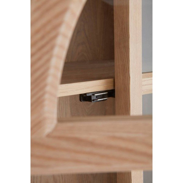 Vitrina u dekoru jasena u svijetloj prirodnoj boji 90x195x40 cm Sandor – Jotex-image-2