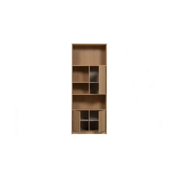 Modularna biblioteka u dekoru hrasta u prirodnoj boji 77x199 cm Modulair – vtwonen-image-3