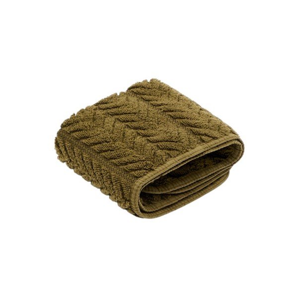 Zeleni pamučan ručnik od frotira 30x50 cm Rune – Kave Home
