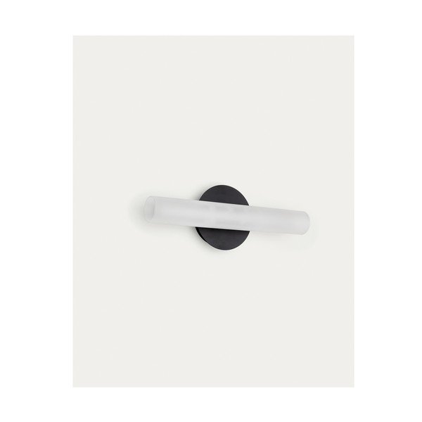 Crno-bijela LED zidna lampa Vauxall – Kave Home-image-4