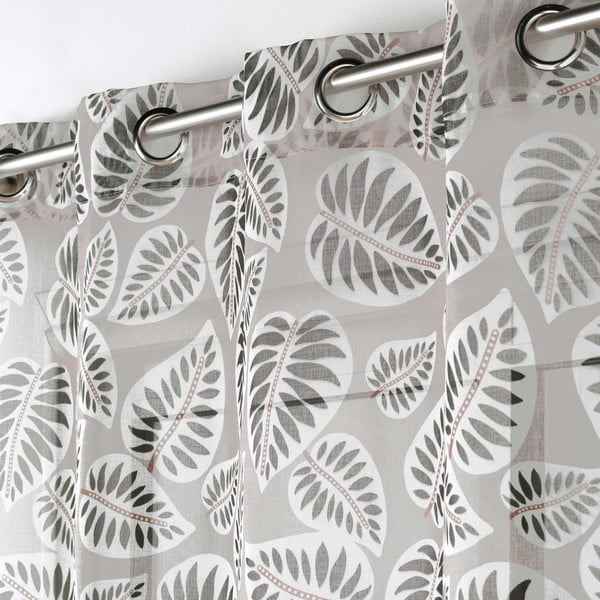 Crna/bež prozirna zavjesa 140x240 cm Alma – douceur d'intérieur-image-1