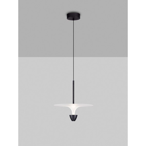 Mat crna LED viseća svjetiljka aluminijska ø 34 cm Topio – Nova Luce-image-3