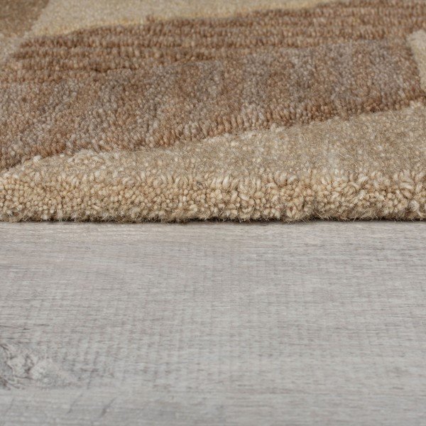 Smeđi ručno rađen vunen tepih 200x290 cm Moda Asher – Flair Rugs-image-4