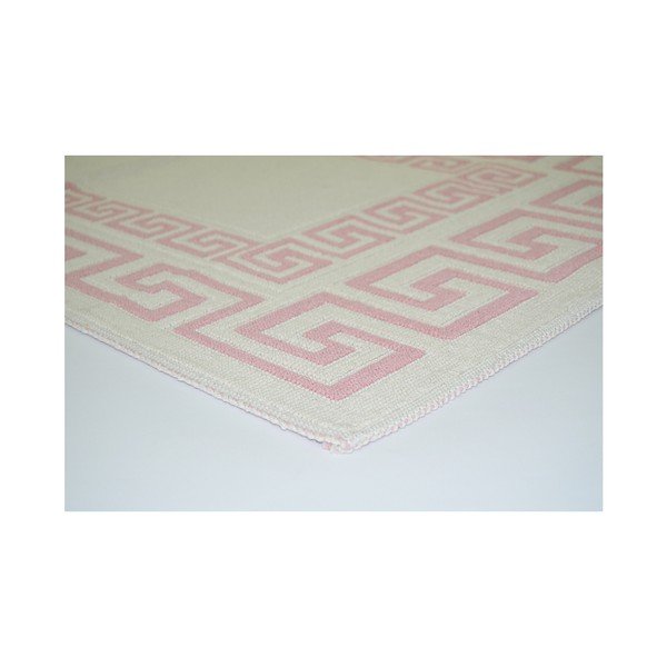 Puderasto ružičasti izdržljivi tepih Vitaus Versace Powder, 80 x 300 cm-image-1