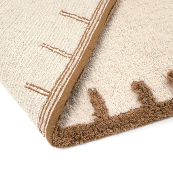 Krem periv/ručno rađen pamučan dječji tepih 65x120 cm Little Charlie – Nattiot-image-4