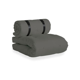 Tamno siva mekana sklopiva stolica prikladna za eksterijer Karup Design Design OUT ™ Buckle Up Dark Grey