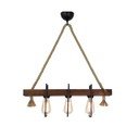 Drvena stropna viseća svjetiljka Demir, 3 žarulje