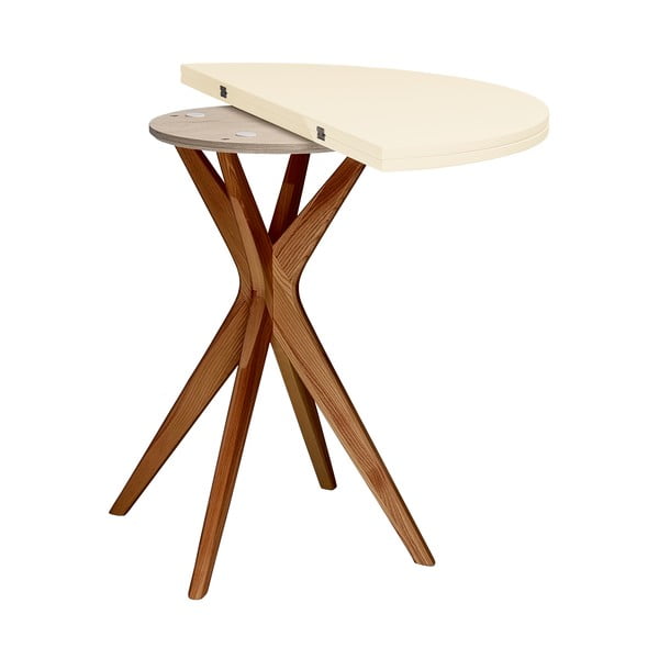 Okrugli proširiv blagovaonski stol 45x90 cm Jubi – Ragaba-image-3