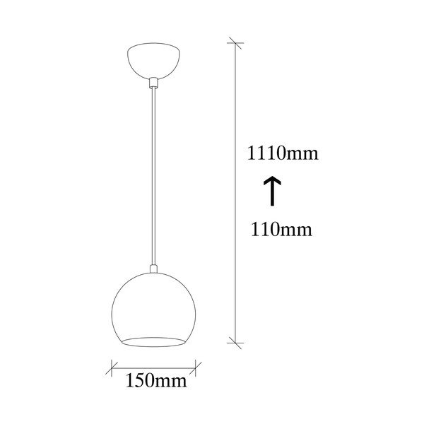 Viseća svjetiljka u zlatnoj boji s metalnim sjenilom ø 30 cm Berceste – Opviq lights-image-4