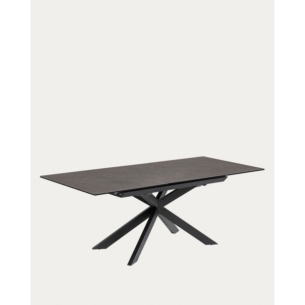 Proširiv blagovaonski stol s dodatnom pločom s keramičkom daskom 90x160 cm Atminda – Kave Home-image-3