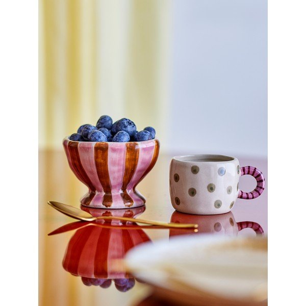 Crvena/ružičasta keramička dječja zdjelica ø 9 cm Nini – Bloomingville-image-2