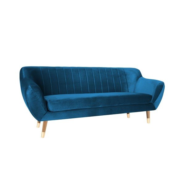 Kauč od plavog baršuna Mazzini Sofas Benito, 188 cm-image-2