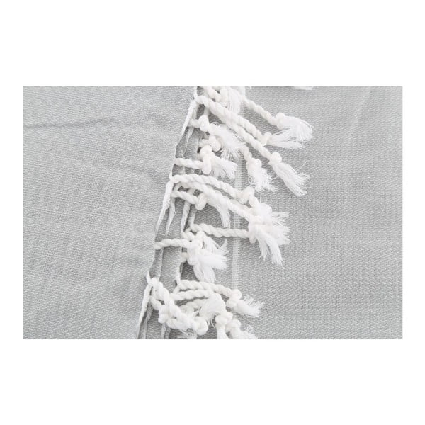 Svijetlo sivi pamučni ručnik Hammam Sultan, 100 x 180 cm-image-3