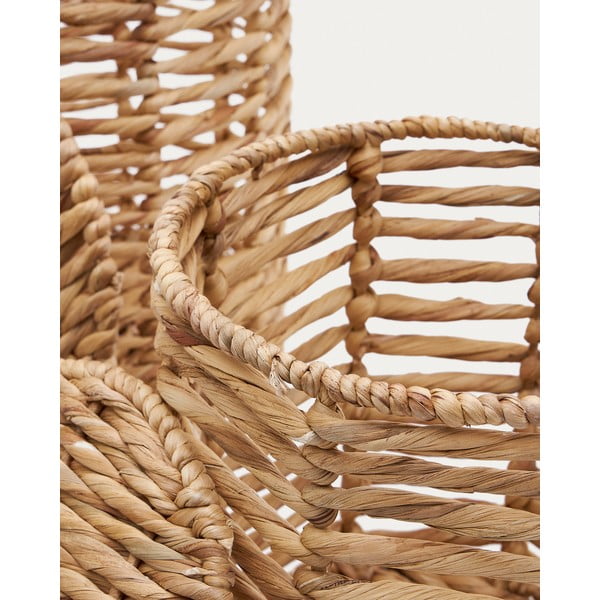 Dječje kutije za pohranu u setu 2 kom od vodenog zumbula u prirodnoj boji ø 30x50 cm Venezia – Kave Home-image-3