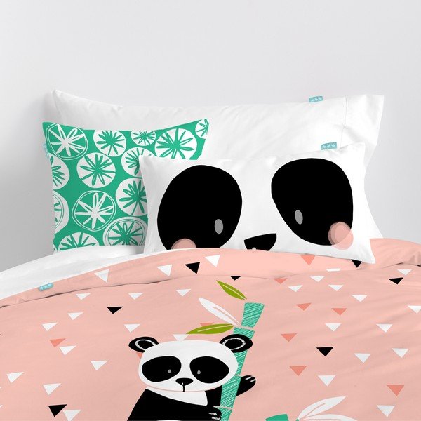 Dječja pamučna posteljina Moshi Moshi Panda Gardens, 140 x 200 cm-image-1