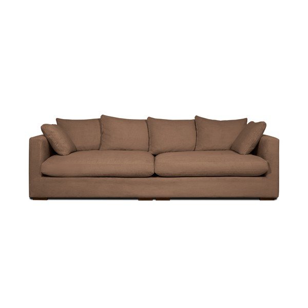 Svjetlo smeđa sofa od samta 266 cm Comfy – Scandic